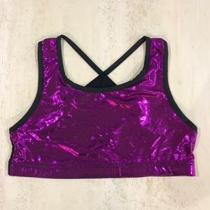 Danskin athletic purple sport bra